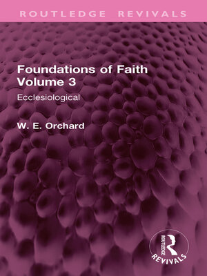 cover image of Foundations of Faith Volume 3